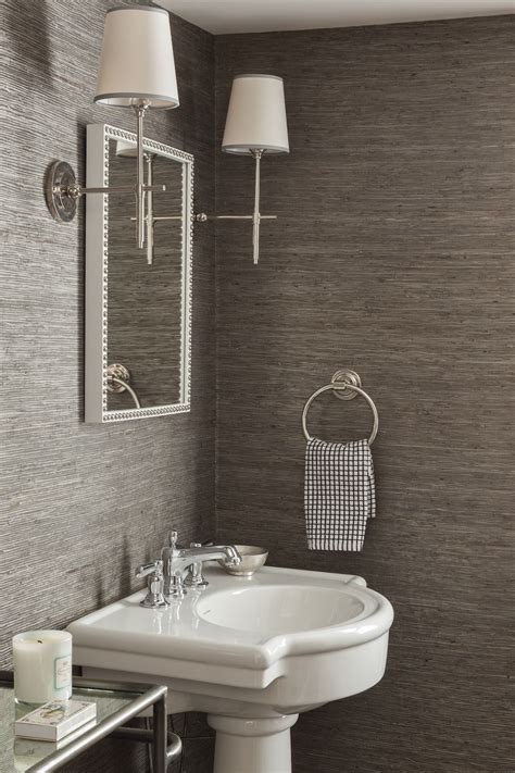 The Best Grey Textured Wallpaper Bathroom Ideas