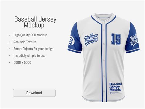 Baseball Jersey Mockup PSD 5k by AG Mockups on Dribbble