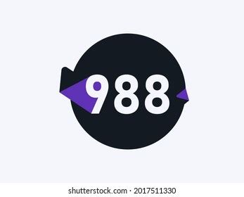 Number 988 Logo Icon Design Vector Stock Vector (Royalty Free ...