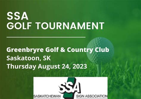 SSA Golf Tournament, August 24, 2023 - Sign Association of Canada