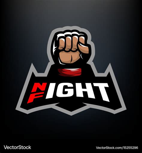 Night fight logo Royalty Free Vector Image - VectorStock