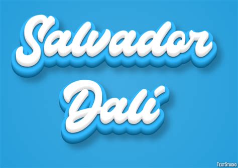 Salvador Dalí Text Effect and Logo Design Celebrity