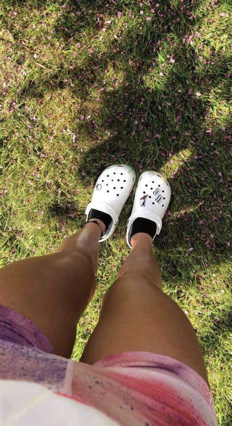 Pin by sham on crocs | White crocs, Crocs fashion, White crocs outfit