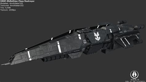 UNSC Midlothian Destroyer by Annihilater102 on DeviantArt