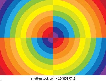 Circle Rainbow Colorful Background Stock Vector (Royalty Free) 1348519742 | Shutterstock