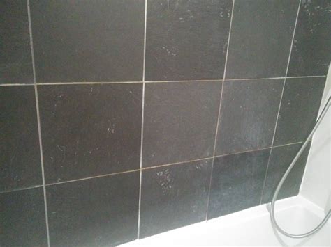 Bathroom slate tile stain/decoloration - Home Improvement Stack Exchange