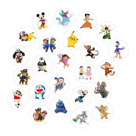 Cartoon Characters Stickers | ubicaciondepersonas.cdmx.gob.mx