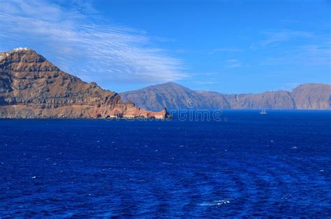 Typical Coast of Santorini Island in Greece. Stock Photo - Image of terrain, europe: 272742594