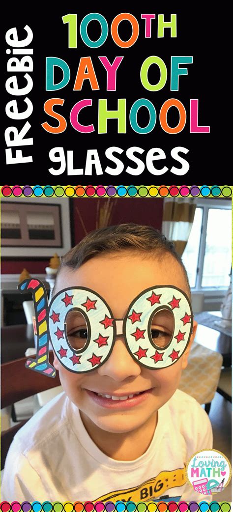 100Th Day Of School Printable Glasses Free - Free Printable