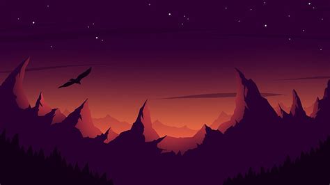 Eagle Mountain Sunset Minimalist 1440P Resolution, 2560X1440 Sunset HD wallpaper | Pxfuel