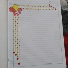 Notebook Page Decorating Ideas