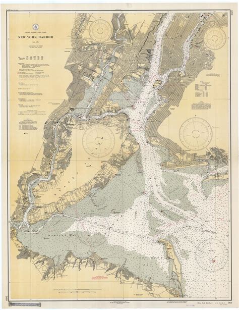 New York Harbor Map - 1936 – HullSpeed Designs