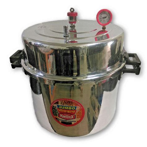 BIG LARGE JUMBO ALUMINUM COMMERCIAL PRESSURE COOKER 108 LITER (102 Qt ...