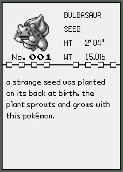 Pokemon Red Pokedex Guide