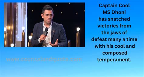 Captain Cool MS Dhoni- 10 Best Inspiration From Captain Cool