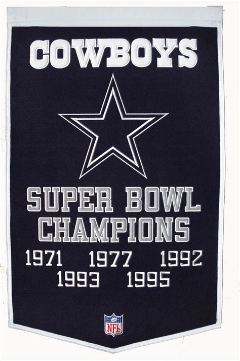 Dallas Cowboys, 5-Time Super Bowl Champions, Flag | ubicaciondepersonas ...