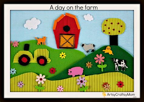 Life on the Farm Paper Collage Art for Kids - Artsy Craftsy Mom