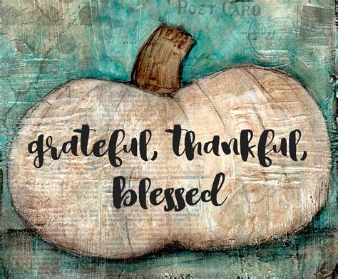 "Grateful Thankful Blessed" Print on Wood and Print to be Framed