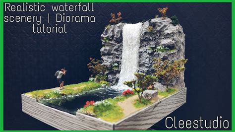 Waterfall Scenery, Medieval Houses, Diorama, Painting, Waterfalls, Painting Art, Dioramas ...