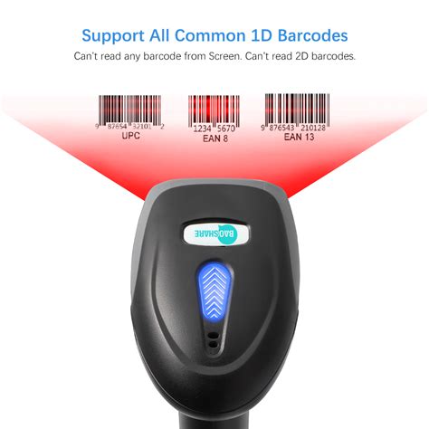 High Speed Inventory Portable Cordless Laser Barcode Scanner Wireless ...