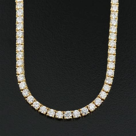 14K 10.50 CTW Lab Grown Diamond Necklace | EBTH