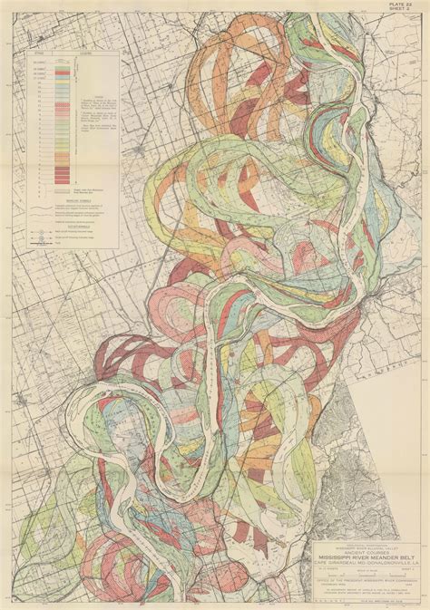 Dr Harold Norman Fisk's Outstanding Maps of the Mississippi River ...