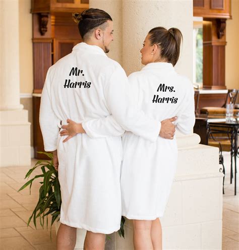 SET OF 2 Monogrammed Robes Plush Bathrobe - Monogrammed His and Hers Robes, Mr. and Mrs. Robes ...