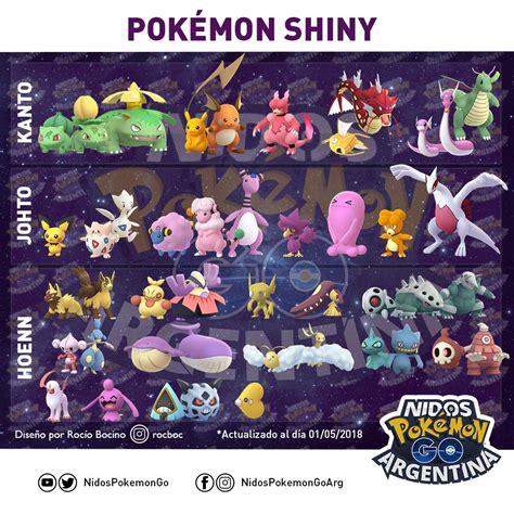 Shiny Pokémon List : r/TheSilphRoad