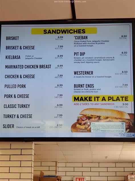 Online Menu of Dickeys Barbecue Pit Restaurant, Stone Mountain, Georgia, 30087 - Zmenu