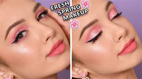 SIMPLE PINK Smokey Eye - Spring Makeup Tutorial - YouTube