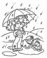 Rain Coloring Sheets Printable sketch template