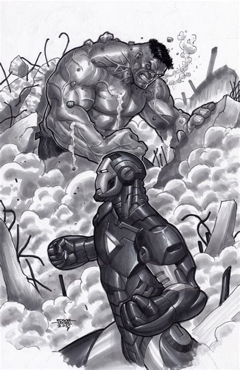 Incredible Hulk vs Iron Man by edtadeo on DeviantArt