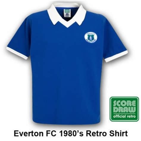 Official Everton FC Classic Retro Shirt by Scoredraw