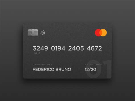 1. Matte Black Credit Card - Limited Edition by Federico Bruno on Dribbble