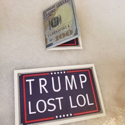 SET OF 10: Hilarious Prank Fake 100 Dollar Bill Trump Lost Lol. - Etsy