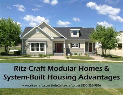 Ritz-Craft Modular Homes & System-Built Housing Advantages