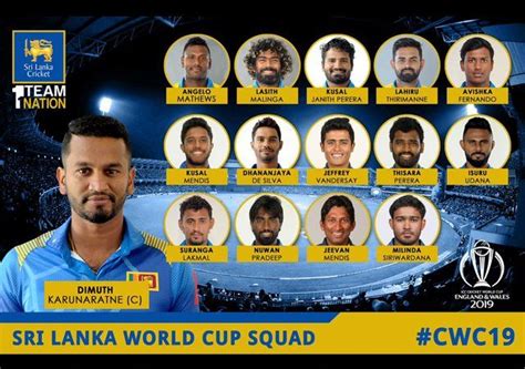 Sri Lanka 2019 World Cup Squad: SL team player list for ICC world cup, ex-skipper Dinesh ...