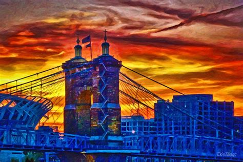 Sunset Over the Roebling Bridge