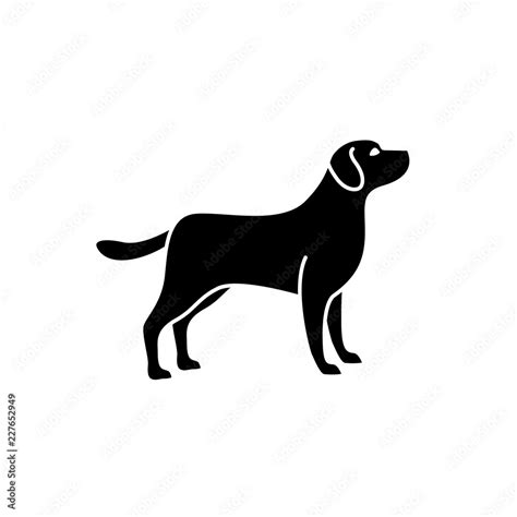 dog silhouette vector. dog logo icon template Stock Vector | Adobe Stock