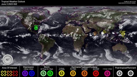 International Cyclone Tracking on Twitter: "June 3, 2023 00Z Tropical Weather Outlook: - #Arlene ...