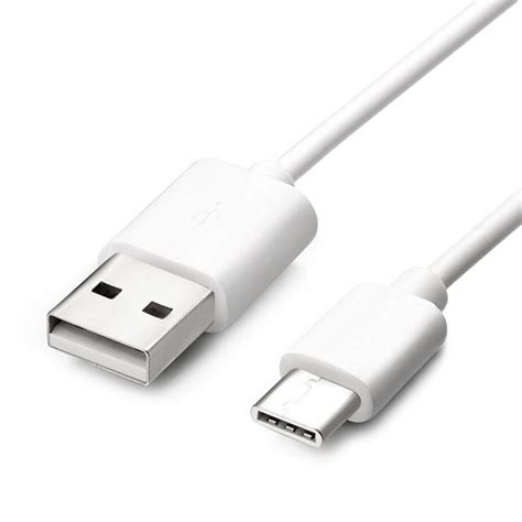 USB Cable 2.0 USB-A to USB-C (USB Type C) Data Charge Cable, 10 Feet, White