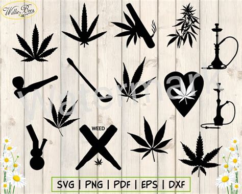 Weed SVG Weed Silhouette Weed Clipart Smoke Weed Cannabis | Etsy