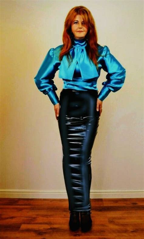 Black latex hobble skirt | Hobble skirt, Hobble dress, Winter outfits dressy