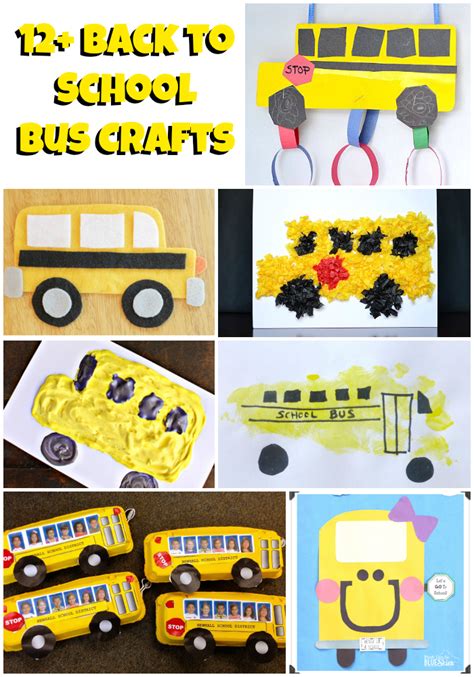 12+ School Bus Craft Ideas - Back To School Crafts - The Suburban Mom