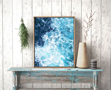 Ocean Wave Print Wave Art Wave Printable Ocean Print Sea - Etsy