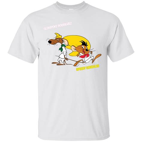 Slowpoke Rodriguez Speedy Gonzalez Funny Vintage Cartoon Tee T-Shirt – Mugs Hoy