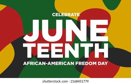 Juneteenth Background Design Banner Poster Greeting Stock Vector ...