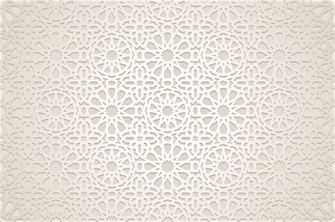 Premium Vector | Islamic pattern white background