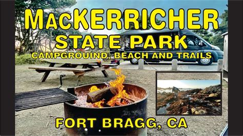 MacKerricker SP Fort Bragg, Campground, CA RV Camping Sept 2021 - YouTube