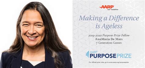 7 Generation Games President AnnMaria De Mars Named AARP Purpose Prize Fellow - 7 Generation Games